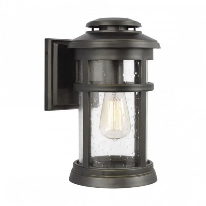 NEWPORT Exterior Coastal Wall Lantern in Bronze