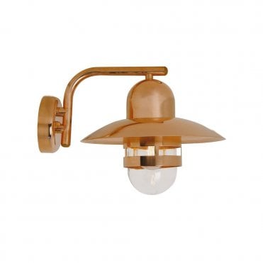 NIBE - Exterior Wall Light Copper and Clear Glass