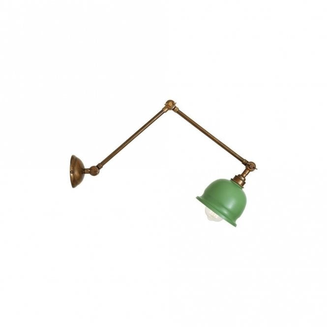 NICO - Adjustable Poster Light In Matte Powder Coated Sage Green