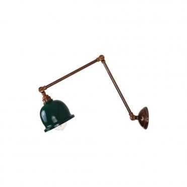 NICO - Adjustable Poster Light In Powder Coated Racing Green