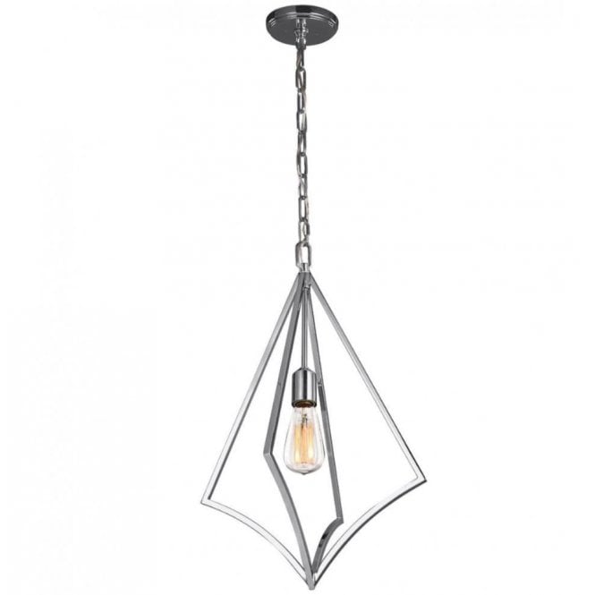 NICO Medium Hanging Ceiling Pendant in Chrome