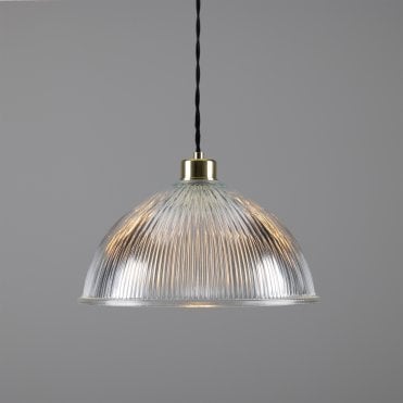 Prismatic Ceiling Pendant Light In Polished Brass