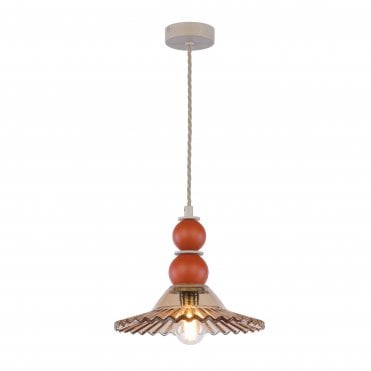 modern orange and amber glass ceiling pendant 