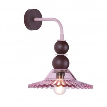 fun and modern pink wall light 