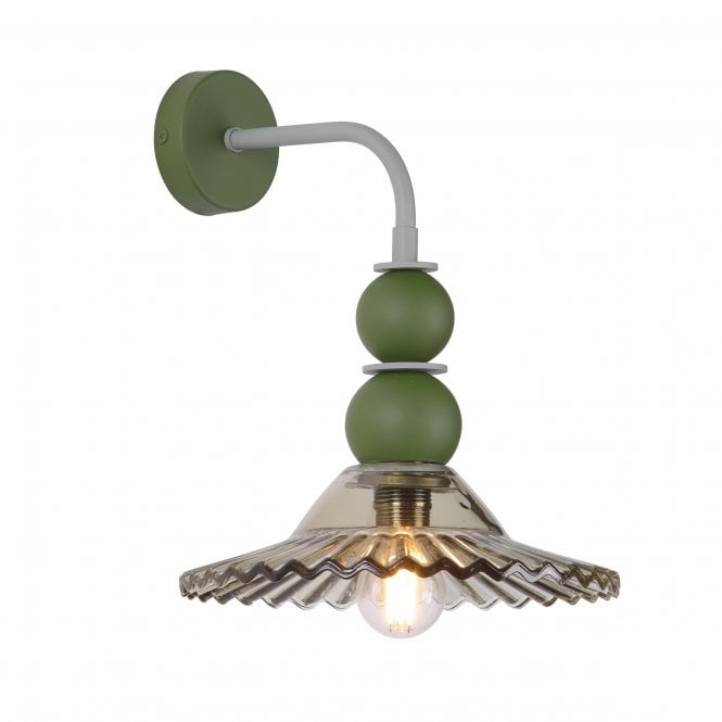 Nueva Wall Light - Moss Glass and Sage