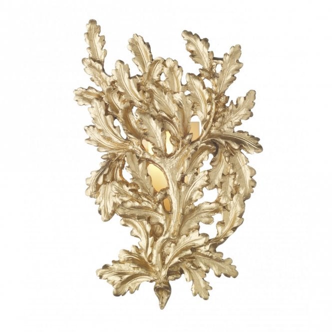 OAK - Decorative Gold Leaf Wall Light