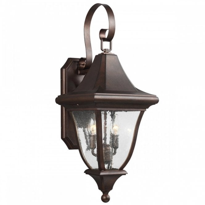 OAKMONT Medium Wall Exterior Lantern Patina Bronze