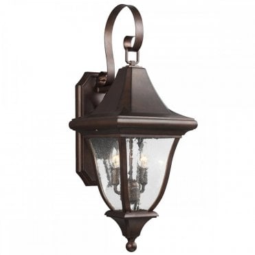 OAKMONT Medium Wall Exterior Lantern Patina Bronze