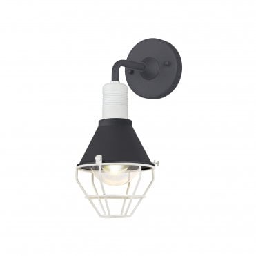 OCTOCAGE Wall Lamp, IP65, Anthracite Matt White,