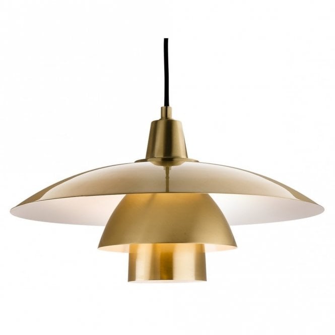 OLSEN Pendant, Brushed Brass