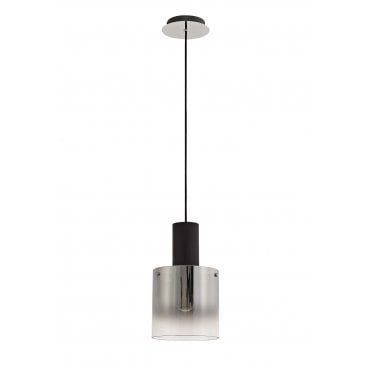 OMBRE Black/Smoke Fade Glass Ceiling Pendant