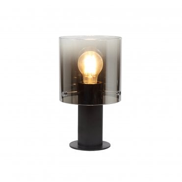OMBRE Smoke Table Lamp E27 Black/Smoke Fade Glass Table Lamp