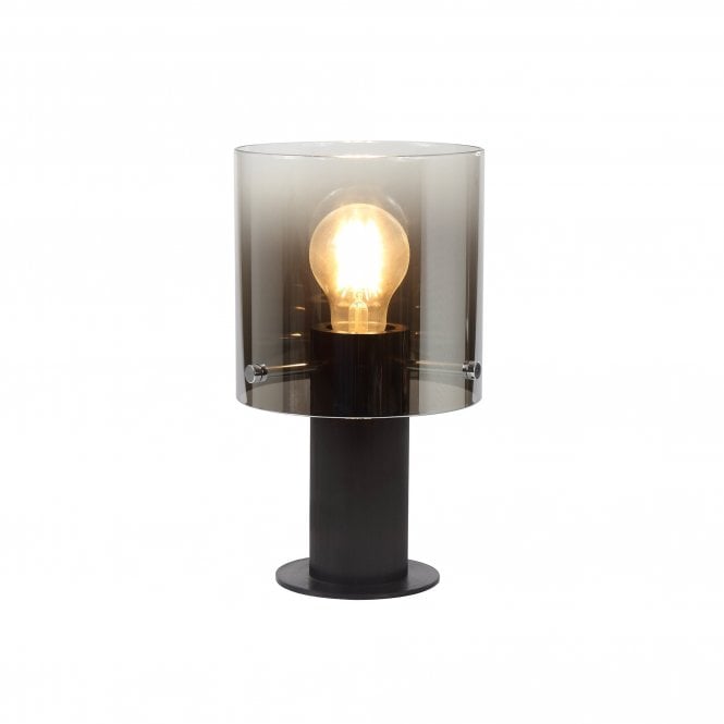 OMBRE Smoke Table Lamp E27 Black/Smoke Fade Glass Table Lamp