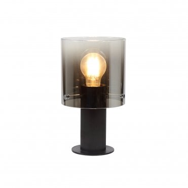 OMBRE Smoke Table Lamp E27 Black/Smoke Fade Glass Table Lamp