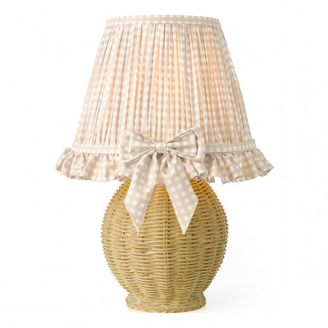 Omer Table Lamp Matt Taupe with Shade