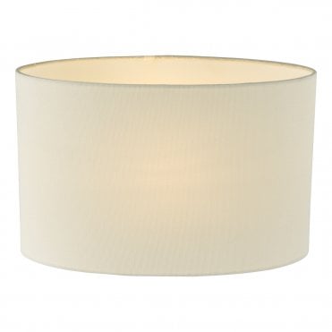 30cm oval cotton lampshade in ivory