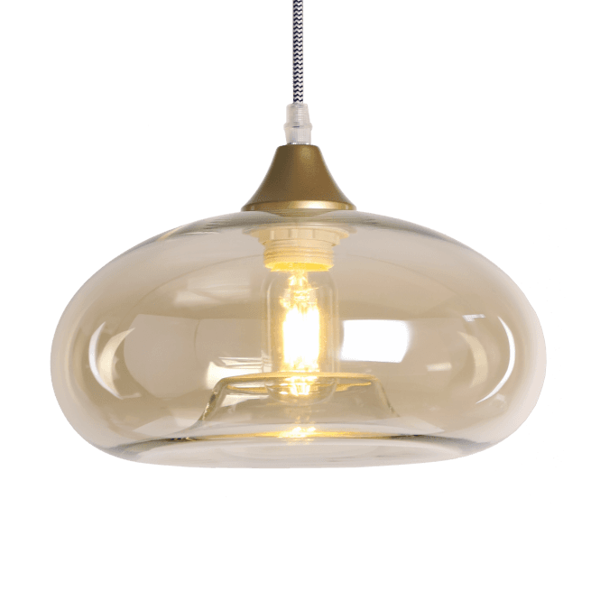 OPT Convex Cap Shade in Amber (GLASS ONLY)