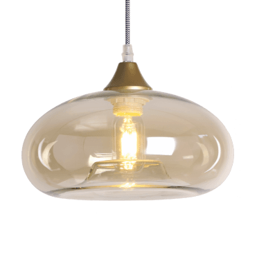 Convex Cap Shade in Amber (GLASS ONLY)