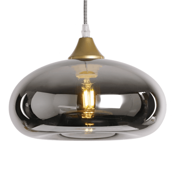 OPT Convex Cap Shade in Silver (GLASS ONLY)