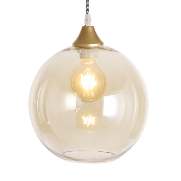 Globe Shade in Amber (GLASS ONLY)
