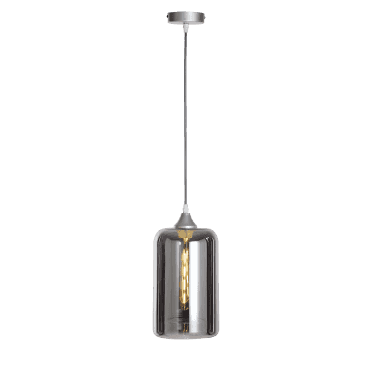 Narrow Cylinder Shade Smoke (GLASS ONLY)
