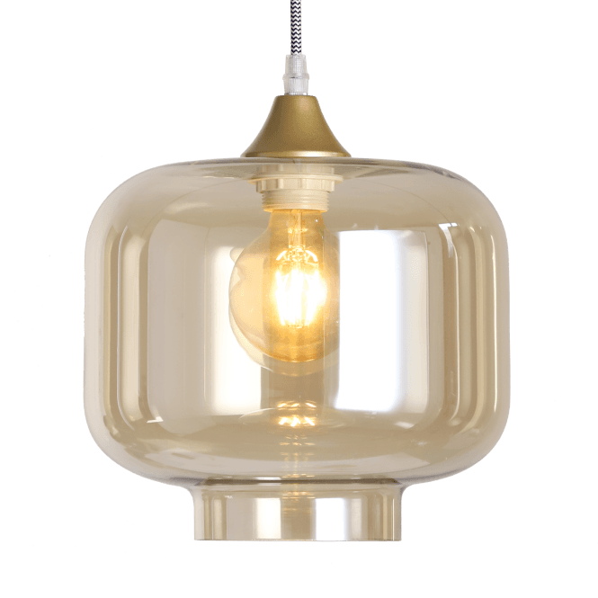 OPT Short Cylinder Shade in Amber (GLASS ONLY)
