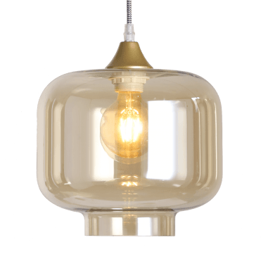 OPT Short Cylinder Shade in Amber (GLASS ONLY)