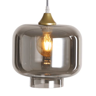 OPT Short Cylinder Shade in Smoke finish (GLASS ONLY)