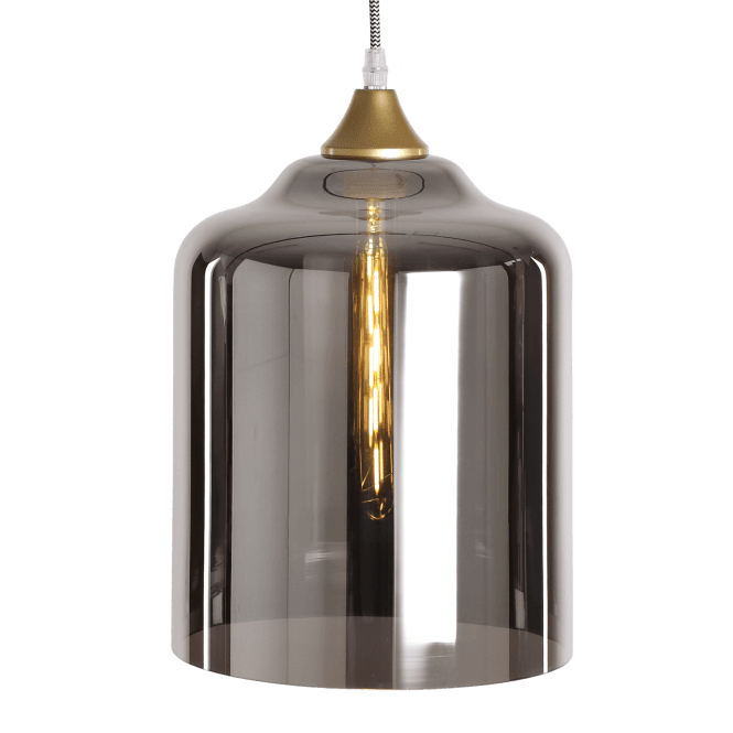 OPT Wide Cylinder Shade in Silver (GLASS ONLY)