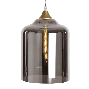 OPT Wide Cylinder Shade in Silver (GLASS ONLY)