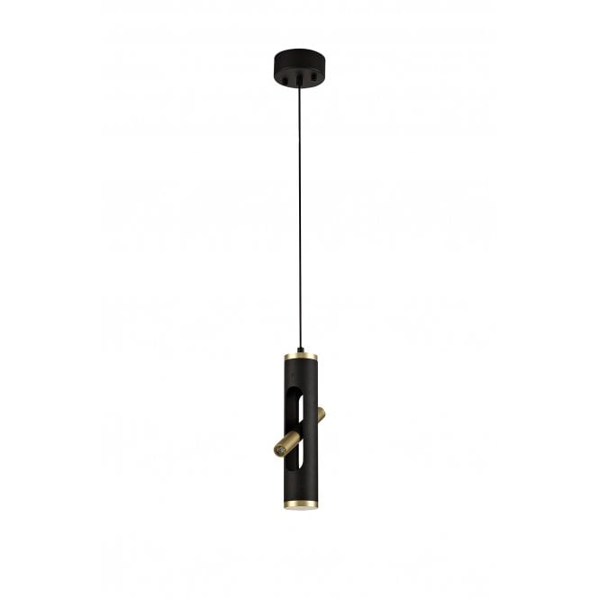 OPTIC 2 x 2W LED Wall Light 3000K 560lm Sand Black/Gold