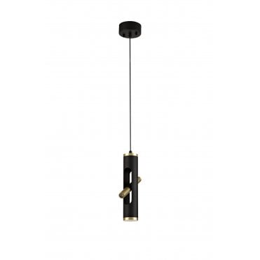 OPTIC 2 x 2W LED Wall Light 3000K 560lm Sand Black/Gold