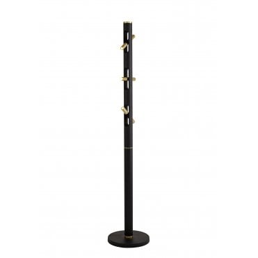 OPTIC Floor Lamp, 6 Light 2W LED, 3000K, Sand Black Gold,