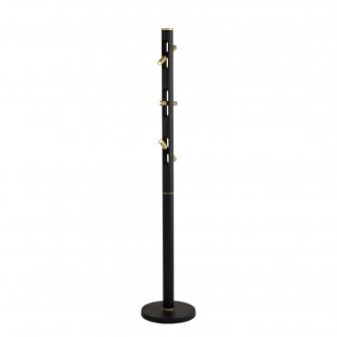 OPTIC Floor Lamp, 6 Light 2W LED, 3000K, Sand Black Gold,