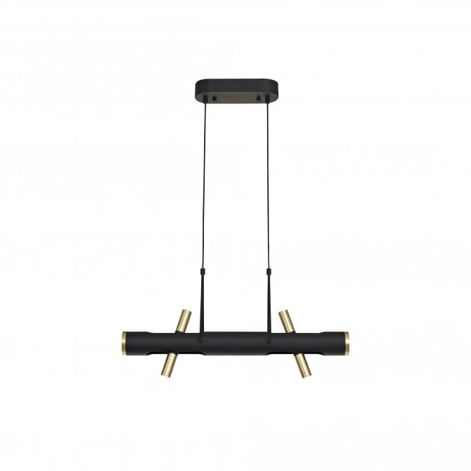 OPTIC LED Ceiling Pendant Light Sand Black/Gold Adjustable