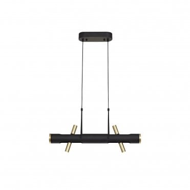 OPTIC LED Ceiling Pendant Light Sand Black/Gold Adjustable