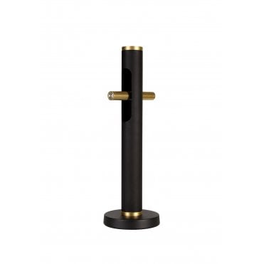 OPTIC LED Floor Lamp Sand Black/Gold Adjustable