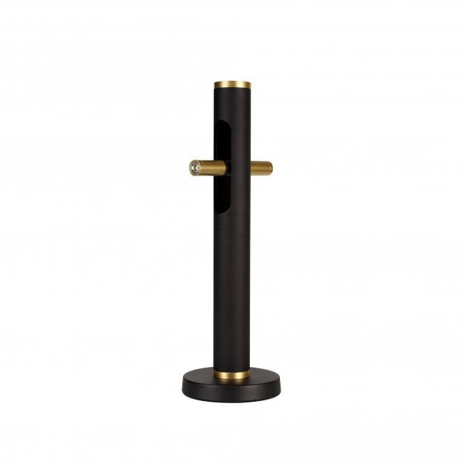 OPTIC LED Floor Lamp Sand Black/Gold Adjustable