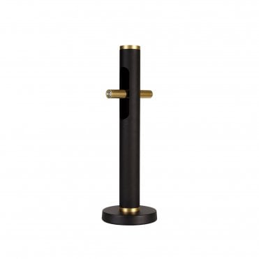 OPTIC LED Floor Lamp Sand Black/Gold Adjustable