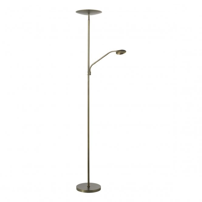 Osbert Mother & Child LED Floor Lamp - Satin Bronze