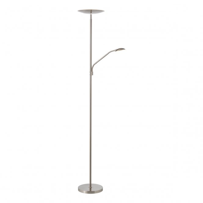 Osbert Mother & Child LED Floor Lamp - Satin Nickel