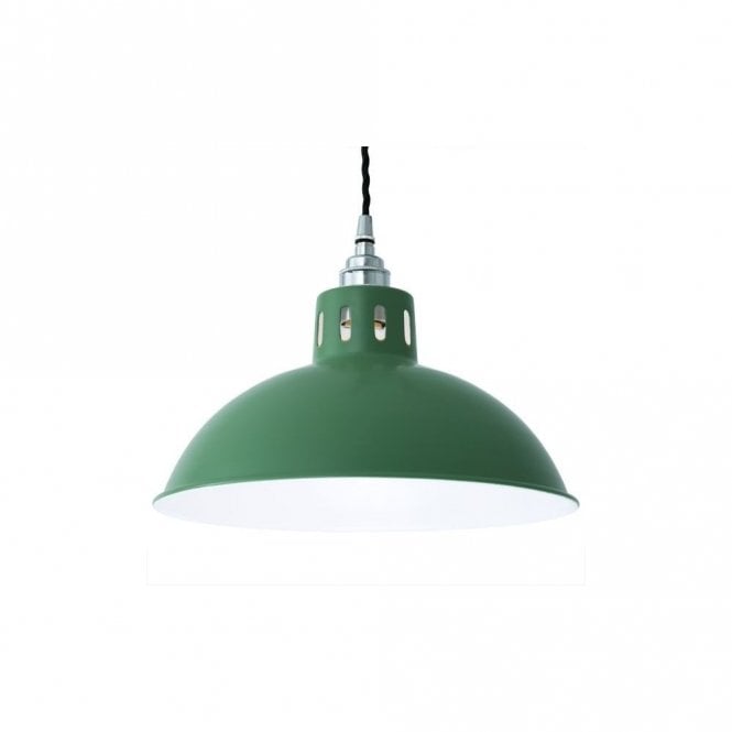 OSSON - Factory Ceiling Pendant In Matte Powder Coated Sage Green