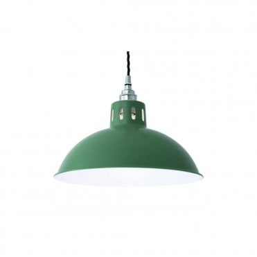 OSSON - Factory Ceiling Pendant In Matte Powder Coated Sage Green