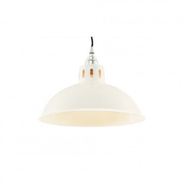 OSSON - Factory Ceiling Pendant In Powder Coated White