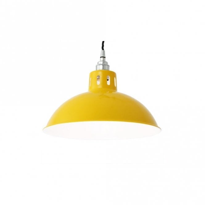 OSSON - Factory Ceiling Pendant In Powder Coated Yellow