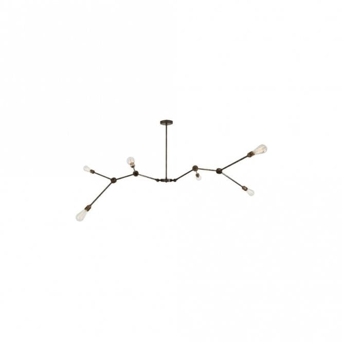 OTTAWA - Chandelier In Antique Brass