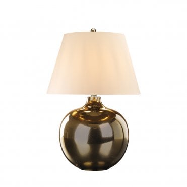 Globe Table Lamp | Ivory Shade