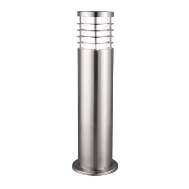 small outdoor silver lamppost 