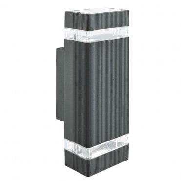 Black wall light IP44 Outdoor