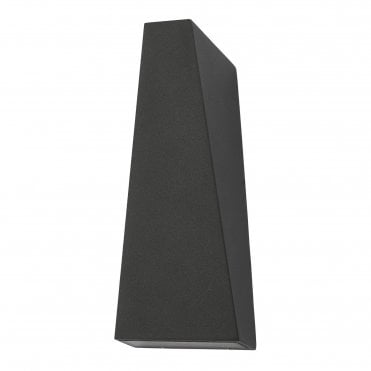 2 Light Wall Light Angled Anthracite IP65 Outdoor Rated LED